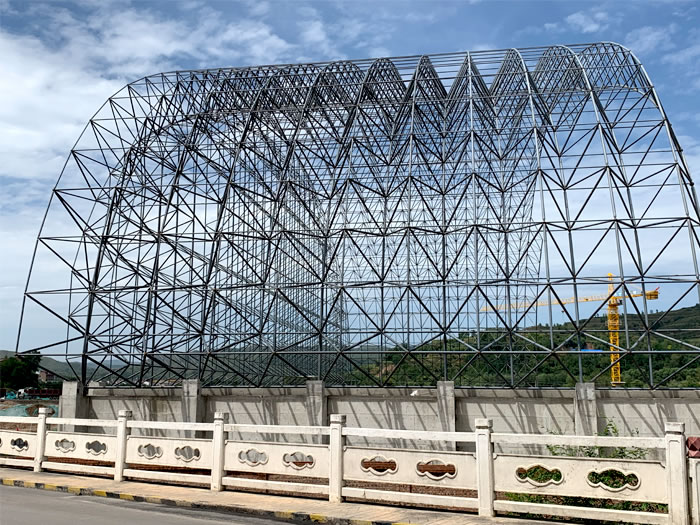 黄冈山寨矿储煤棚网架